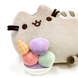 GUND Pusheen Snackables Sundae Cat Plush Stuffed Animal, Gray, 12"