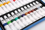 H & B Acrylic Paint Set, 24-Piece Perfect for Canvas, Wood, Ceramic, Fabric. Non Toxic & Vibrant Colors. Rich Pigments Lasting Quality for Beginners, Students & Professional Artist