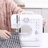 HODLEX Portable Sewing Machine With sewing kit Basic Easy to Use for Adults and Kids,12 Built-in Stitches, 2 Speeds Double Thread Multifunction Electric Household Hand held Mini Sewing Machine