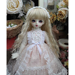 HMANE BJD Dolls Clothes for 1/4 BJD Dolls, Cute Royal Court Style Dress for 1/4 BJD Dolls (No Doll)
