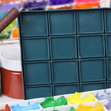 Transon Artist Paint Palette Box 24 Large Deep Wells Airtight for Watercolors, Gouache, Acrylic and