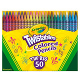 Crayola Pip-Squeaks Skinnies Washable Markers, 64 count, Great for Home or School, Perfect Art Tools & Twistables Colored Pencil Set, School Supplies, Coloring Gift,50 Count