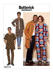 Butterick Patterns Misses'/Men's Coat, Tunic and Pants Sewing Pattern, XM (SML-MED-LRG)