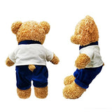 Shirnnie Teddy Bear Plush Toys - Cute Teddy Bears Stuffed Animals with 3 Clothes - 14 Inch Height