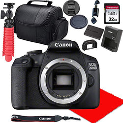 Canon EOS 2000D / Rebel T7 DSLR Camera Body Only (No Lens) + 32GB SD Card + More (Renewed)