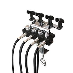 OPHIR Airbrush Holder Station with 4 Splitters Airbrush Manifold That Can Hold Up to 4 Airbrushes (with 5pcs of air Hose)