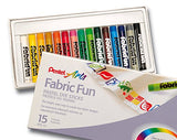 Bulk Buy: Pentel Fabric Fun Pastel Dye Sticks 15/Pkg Assorted Colors PTS-15 (3-Pack)