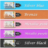 Metallic Alcohol Ink Set - 10 Concentrated Metal Color Pigment Alcohol -Based Ink, Shimmer Mixatives Epoxy Resin Paint Colour Dye Great for Resin Petri Dish, Yupo, Coaster, Tumbler Cup Making(15ml)