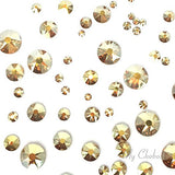 CRYSTAL METALLIC SUNSHINE (001 METSH) gold 144 pcs Swarovski 2058/2088 Crystal Flatbacks gold