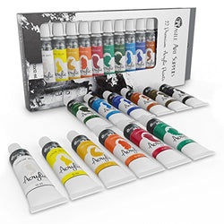 Castle Art Supplies Acrylic Paint Set for Beginners, Students or Artists, 12 x 12 millilitre Tubes,