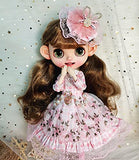 leoglint Blythe Doll Clothes, Dress Clothing for Blythe Doll 30 cm 1/6 Bjd Dolls Azone ICY Licca Doll