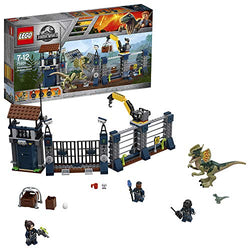 LEGO 75931 Jurassic World Dilophosaurus Outpost Attack Playset, Dinosaur Figures, Build & Play Dinosaur Toys for Kids