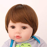 CHAREX Reborn Baby Dolls 18 inch Baby Reborn Boy Dolls Blue Frog Lifelike Real Baby Toddler Dolls