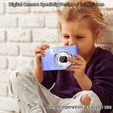Digital Camera, FHD 1080P 36.0 MP Vlogging Camera Rechargeable Mini Camera Kids Camera Pocket Camera with 32GB SD Card 16X Digital Zoom, Compact Portable Camera for Kids Students Teenager-Purple