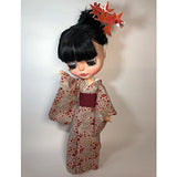 MagiDeal Gorgeous and Beautiful BJD Doll Japanese Style Kimono Outfits for 1/6 Blythe Dolls