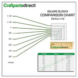 Wooden Cubes - 3/4 Inch - Wood Square Blocks For Math, Puzzle Making, Crafts & DIY Projects