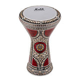 The Ruby Orchid Darbuka by Gawharet El Fan (World Percussion) - Arabic Darbuka Drum/Doumbek Drum with White Malik Instruments Head