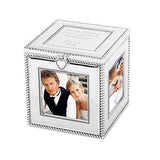 Things Remembered Personalized Silver Cube 3.5 x 3.5 Picture Frame with Engraving Included