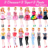 Fashion Dream Closet Collection for 11.5 Inch Doll, 107Pcs Doll Clothes and Accessories Including Wardrobe Princess Dresses Short Dresses Tops & Pants Bikini Shoes Bags Hanger for Girls Birthday Gifts