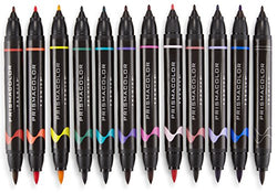 Prismacolor 1776353 Premier Double-Ended Art Markers, Fine and Brush Tip, 24-Count with Carrying