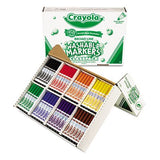 Washable Classpack Markers, Broad Point, Assorted, 200/Box, Sold as 1 Box