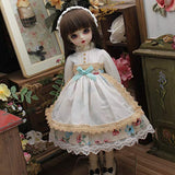 HMANE BJD Clothes 1/6, Pastoral Floral Printed Dress for 1/6 BJD Dolls (No Doll)