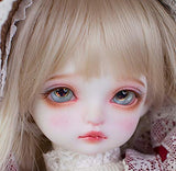 BJD Dolls 1/4 Red Lolita Style SD Doll BJD Giant Baby Doll 18 Inch 14 Ball Jointed Doll DIY Toy with Hair Accessories Full Set Having Different Movable Joints