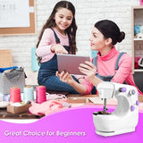 Sewing Machine, Portable Sewing Machine with Built-in Stitches, Mini Sewing Machine with Extension Table, Suitable for Beginners, Best Gift for Kids and Women, Space Saver