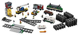 LEGO City Cargo Train 60198 Remote Control Train Building Set with Tracks for Kids(1226 Pieces) & City Tracks 60205 Building Kit (20 Pieces)