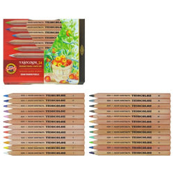 Koh-i-noor 24 Triocolor Drawing Colored Pencils. 3154