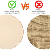 18 Inch Round Wood Circles Unfinished Wood Circles for Crafts, Door Hanger, Pyrography and Painting (2 Pieces)