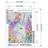 Diamond Painting Kits for Adults Kids,2 Pack 5D DIY Unicorn Diamond Art Accessories with Round Full Drill Dotz for Home Wall Decor - 11.8×15.7Inches