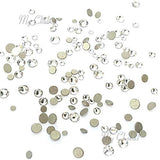 Crystal (001) Clear Tiny Small Sizes Mixed with Swarovski 2058 Xilion Rose flatbacks Sizes ss3,