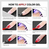 Gel Nail Polish Kit Glitter Pink Blue Yellow White Purple Gel Nail Polish Set 12PCS 10ml Spring Summer Colors Long Lasting Soak Off LED Gel Nail Starter Kit Manicure Salon DIY at Home with Gift Box