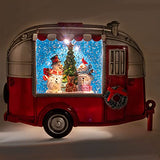 Musical Snowman in a Camper Decoration by San Francisco Music Box Company