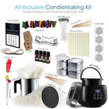 Hearth & Harbor DIY Candle Making Kit for Adults and Kids, Candle Making Supplies, Soy Candle Wax Flakes, Complete Candle Kit Making, Starter Candle Making Set - Complete Kit + Electric Pot - 12 Lbs
