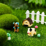 90 Pieces Mini Animals Miniature Ornament Kit Fairy Animal Figurines Garden Animals Miniature Micro Landscape Accessories for DIY Dollhouse Plant Decoration, Snail, Tortoise, Owl, Puppy, Bunny, Duck