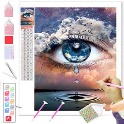 ANMUXI Diamond Painting Kits for Adults Full Drill Diamond Art 5D Paint with Diamonds DIY Painting Kit The Eyes of Earth A Paint by Number with Gem Art 30x40CM