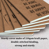 12 Pack Kraft Notebooks 6 Designs Notebook Journal 80 Lined Pages Pocket Notebook 4.1 x 5.9 inches Notepad