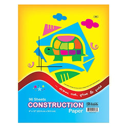 BAZIC 96 Ct. 9" X 12" Construction Paper