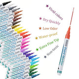 Paint Pens, Shuttle Art 26 Colors Acrylic Paint Markers, Low-Odor Water-Based Quick Dry Paint Markers for Rock, Wood, Metal, Plastic, Glass, Canvas, Ceramic