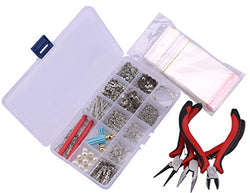Sdootjewelry Earring Making Supplies Kit Earring Repair Kits with 13 Style Earring Making