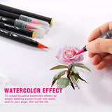 Watercolor Brush Markers Pen, Ohuhu 20 Colors Water Based Drawing Marker Brushes W/A Water Coloring