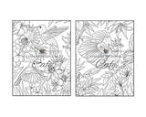 Tropical Birds Coloring Book: An Adult Coloring Book Featuring Beautiful Tropical Birds, Exotic Flowers and Relaxing Nature Scenes (Bird Coloring Books)