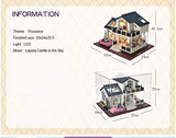 DIY Handcraft Miniature Project Kit Wooden Puzzle Dollhouse My Provence Lavender Villa Mini Furniture Decoration