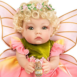 Paradise Galleries Reborn Baby Fairy Doll - Petal Pixie, 16 inch in GentleTouch Vinyl, 7-Piece Doll Gift Set