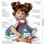 Adora ToddlerTime "Daisy Delight" Doll with hand-sewn Gingham Dress and red summer sandals