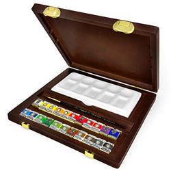 Royal Talens - Rembrandt Water Colour Box - 'Traditional' Edition in Wooden Chest - With Paints,