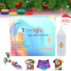 INST Easy Color Fast Tie-Dye Kit for Kids & Adults Permanent 8-Color Dye Kit Party Kit, Standard, Rainbow 4.2fl.oz Bottles for Festivals, School Activity, DIY Party
