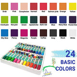 Non Toxic Oil Pastels,24 Assorted Colors Art Crayon Oil Paint Sticks Soft Pastels Set for Kids Indoor Activities, Artists & Beginners,Students Painting Drawing Graffiti Art Supplies (24 Colors)